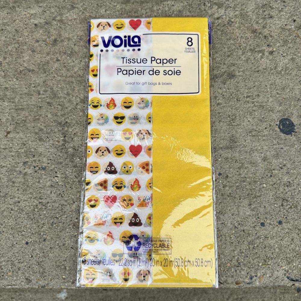 RARE‎ Emoji Tissue Paper NEW Party Supplies